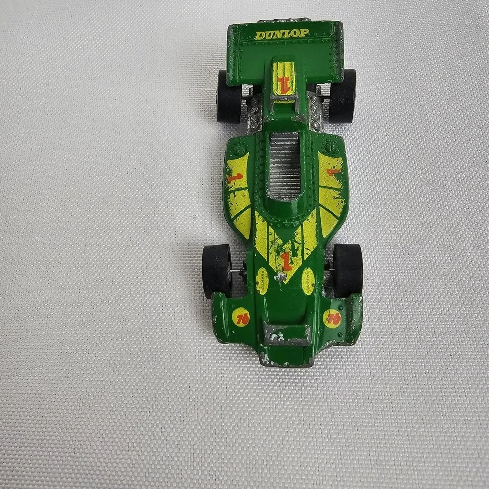 Vintage Hot Wheels Redline 1973 El Rey Special Dunlop Green Hong Kong Bent axel - Picture 1 of 8